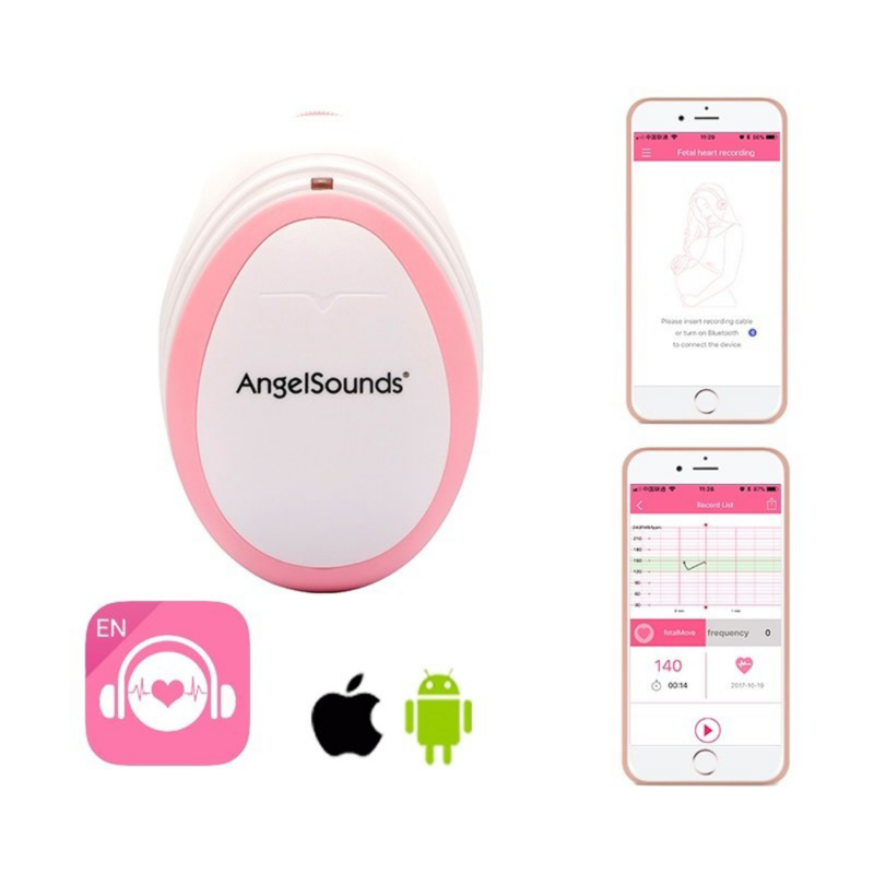Angelsounds magzati szívhang hallgató okostelefonhoz JPD-100S Mini Smart 