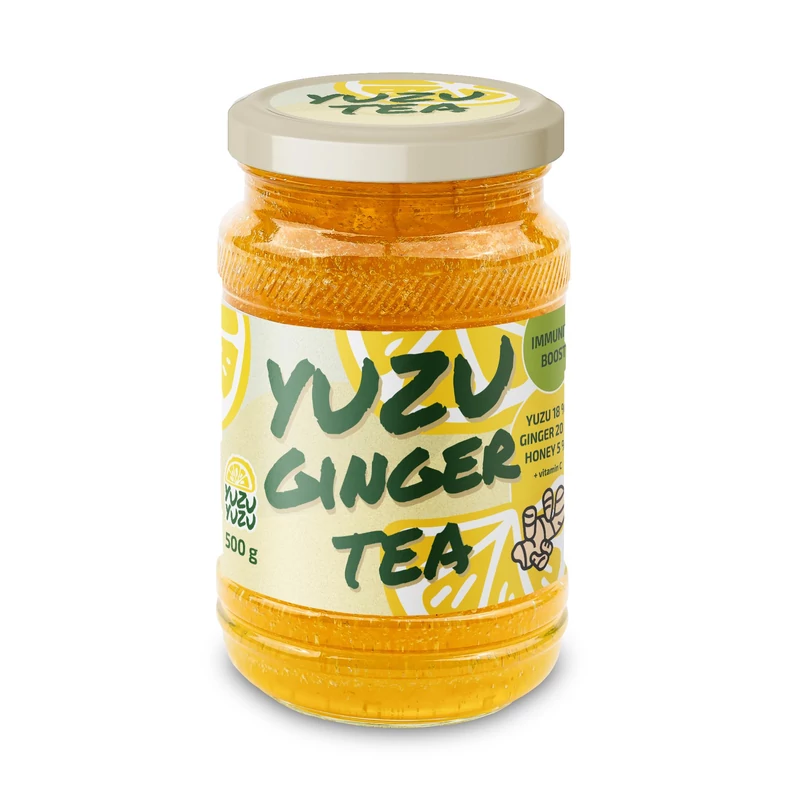 Yuzu tea immunerősítő készítmény gyömbéres (yuzu citrom 18%, gyömbér 20%, méz 5% tartalommal) 500 g
