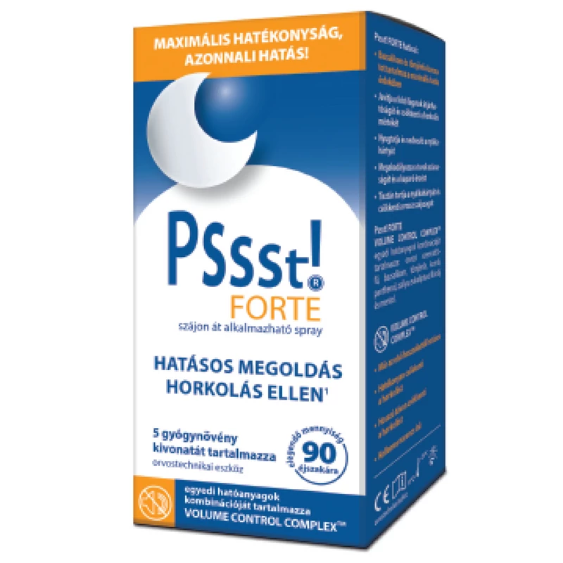 Pssst! forte természetes horkolásgátló termék 25 ml