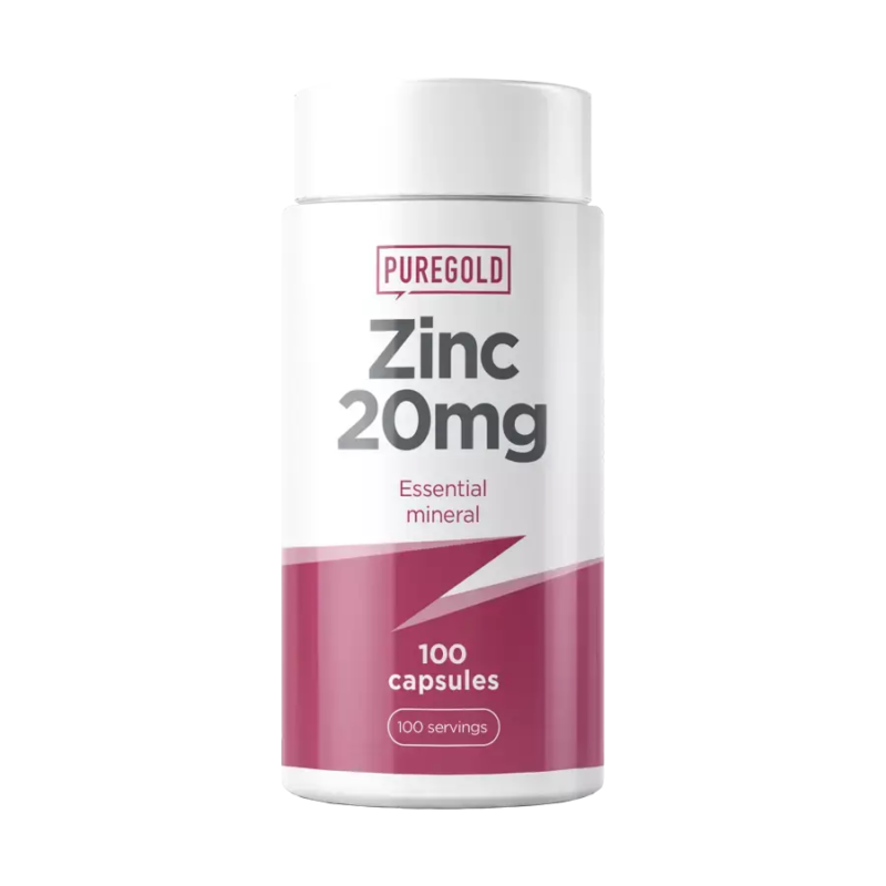 Zinc 20mg étrend-kiegészítő - 100 tabletta - PureGold