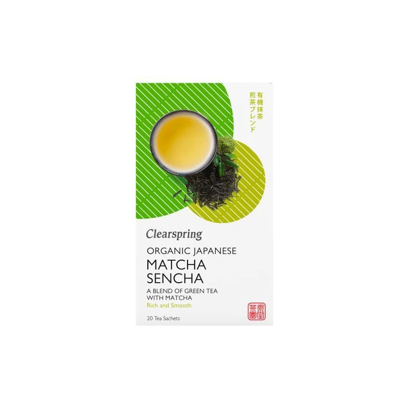 Clearspring bio japan matcha sencha zöld tea 20x1,8 g 36 g