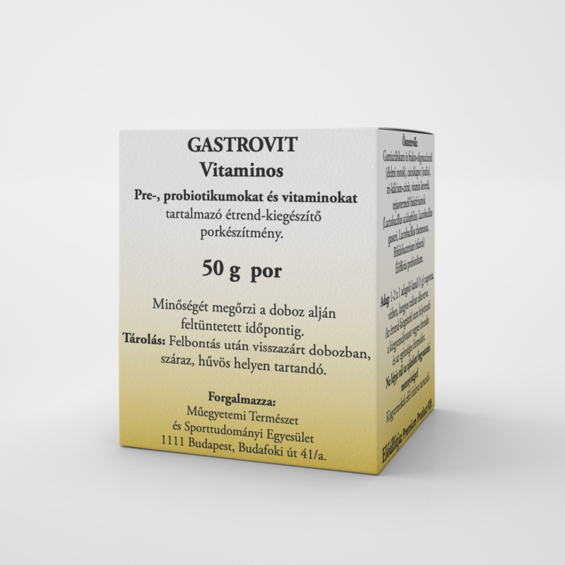 Gastrovit vitaminos pre-, probiotikumot és vitaminokat tartalmazó étrend-kiegészítő por 50 g