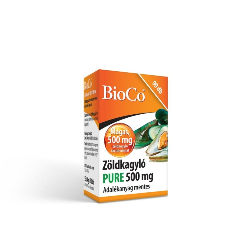 Bioco zöldkagyló pure 500 mg kapszula 90 db
