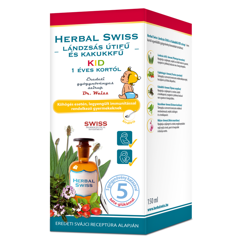Herbal Swiss kid medical szirup 150 ml