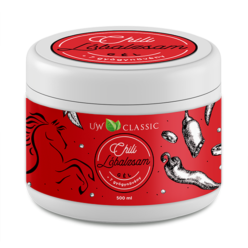 Uw classic lóbalzsam chilivel+7 gyógynövény 500 ml