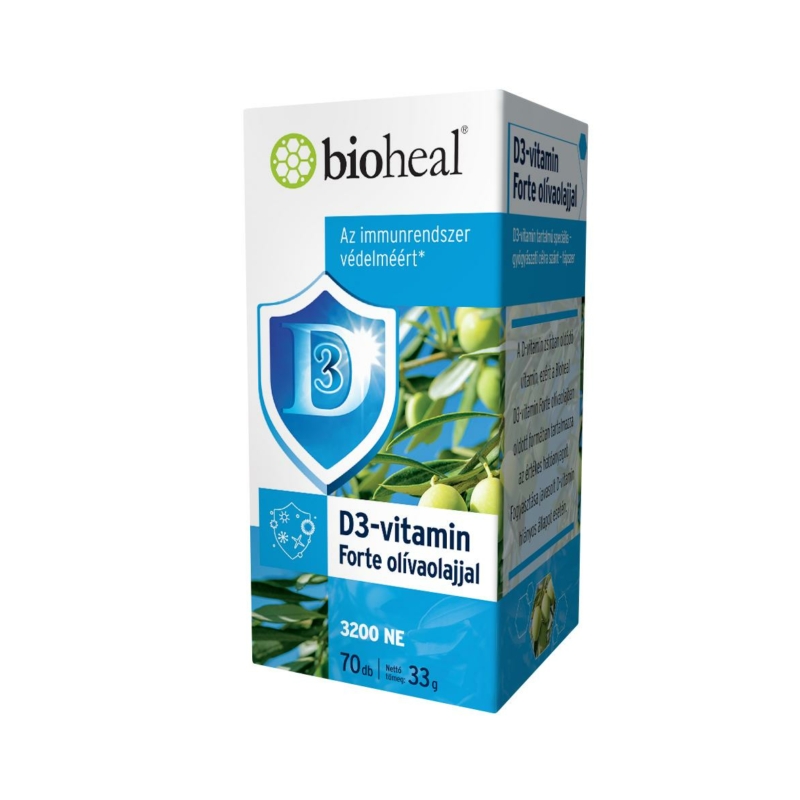 Bioheal d3-vitamin forte olívaolajjal 70 db