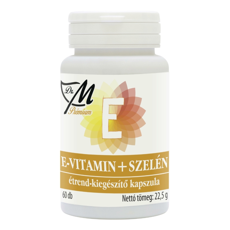 Dr.m prémium e-vitamin + szelén étrend-kiegészítő kapszula 60 db