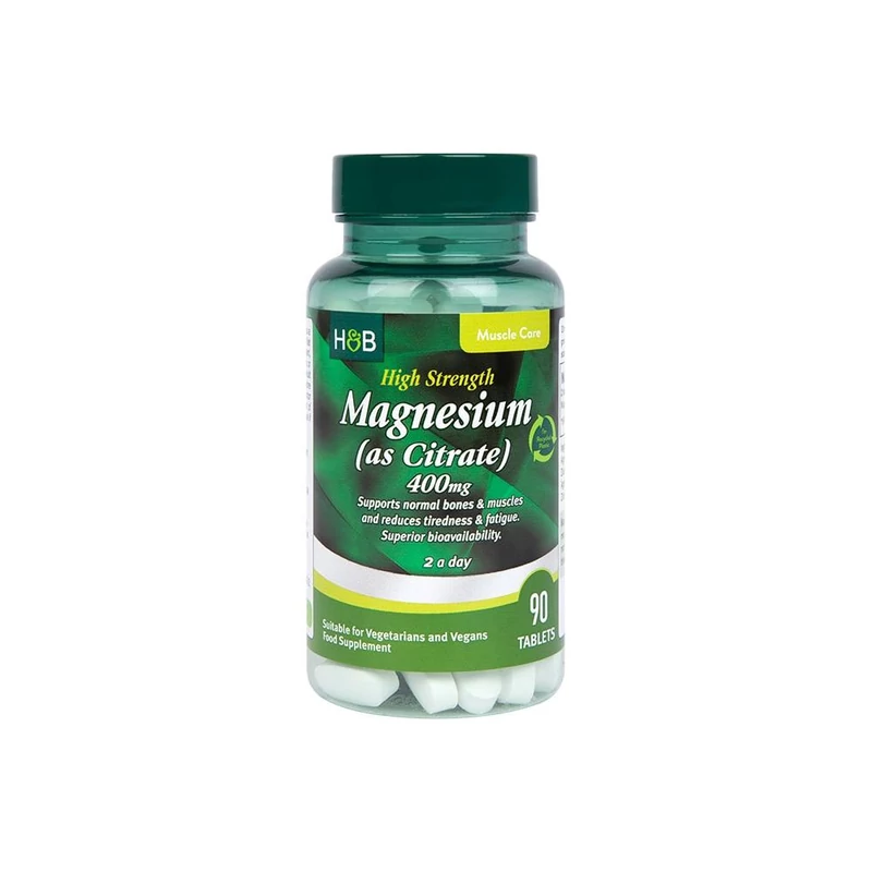 H&B magnézium-citrát tabletta 400mg 90 db