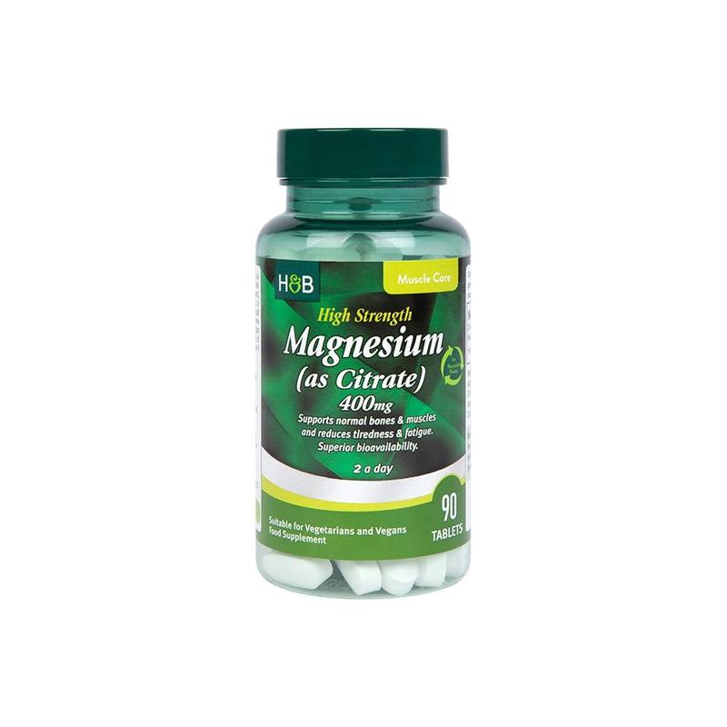 H&B magnézium-citrát tabletta 400mg 90 db