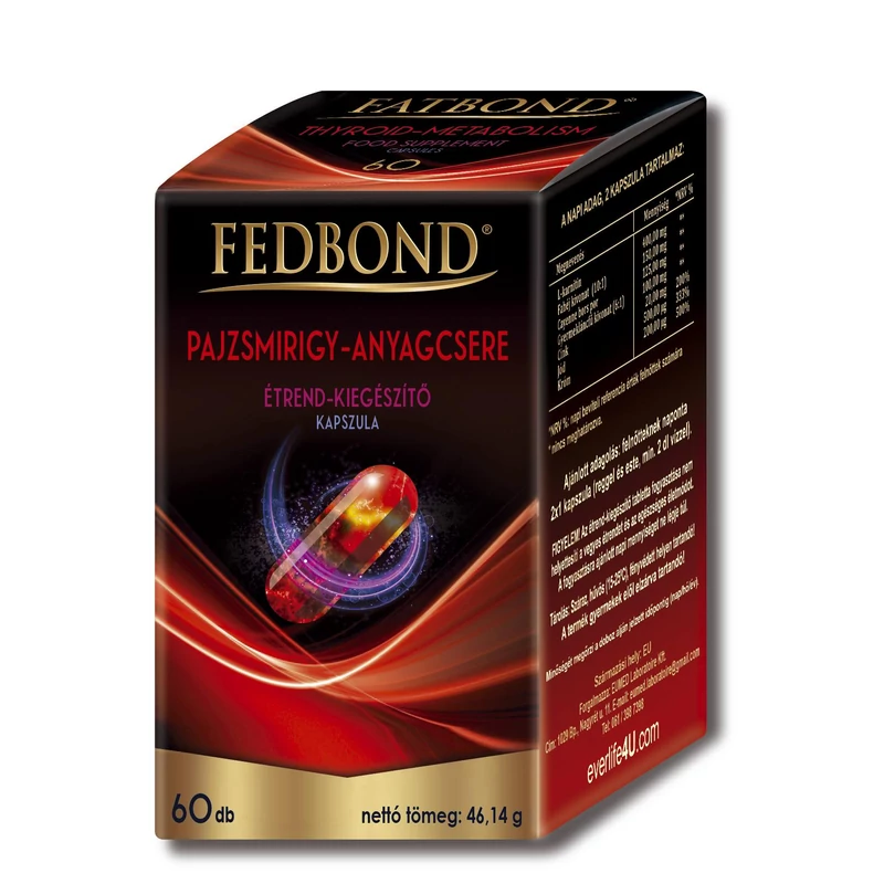 Fedbond pajzsmirigy-anyagcsere kapszula 60 db