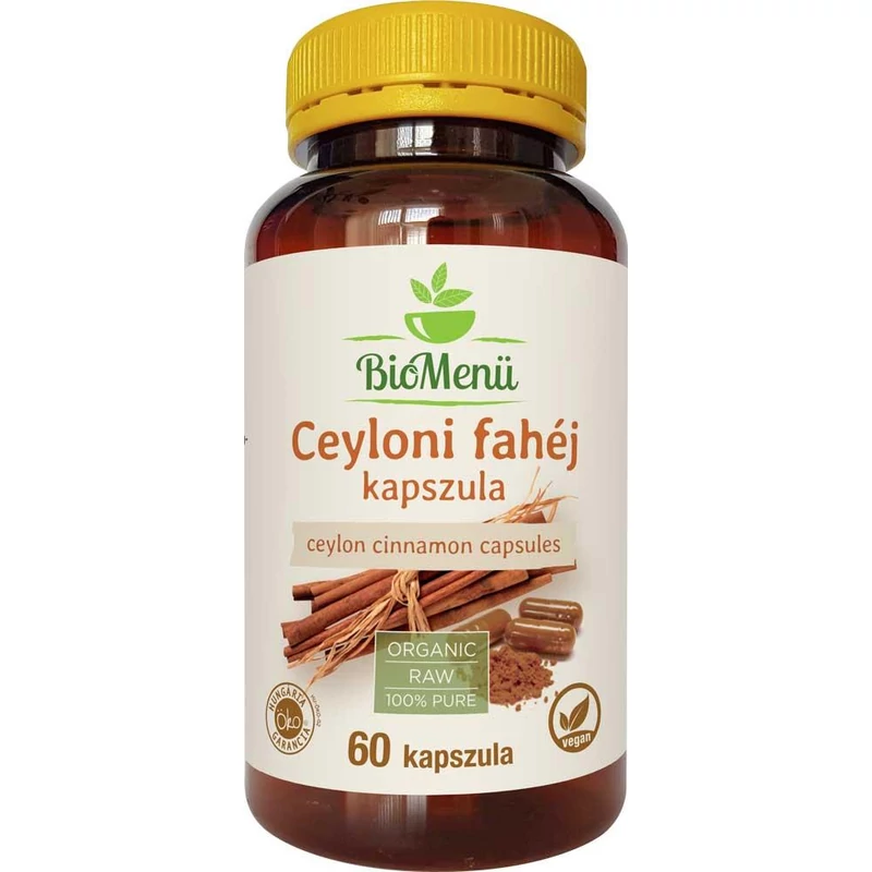 BioMenü bio ceyloni fahéj kapszula 60 db