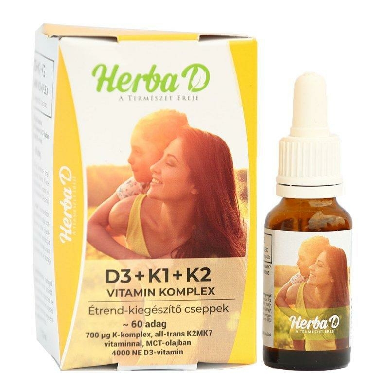 Herba-D d3+k1+k2 vitamin 20 ml