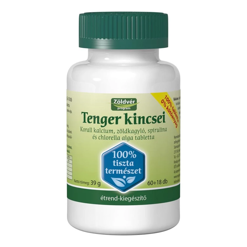 Zöldvér tenger kincsei tabletta 100%-os 78 db