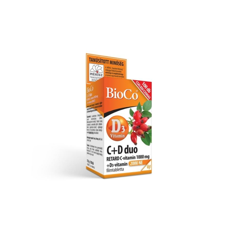 Bioco c+d duo 2000ne családi csomag filmtabletta 100 db