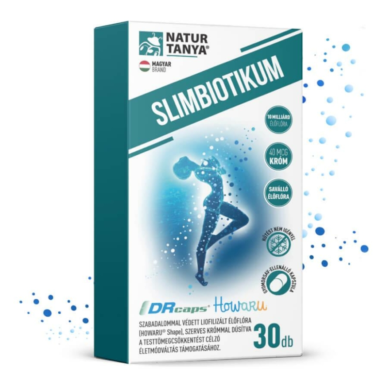 SLIMBIOTIKUM - lactis 420 HOWARU Shape testsúlycsökkentő probiotikum - 30 kapszula - Natur Tanya