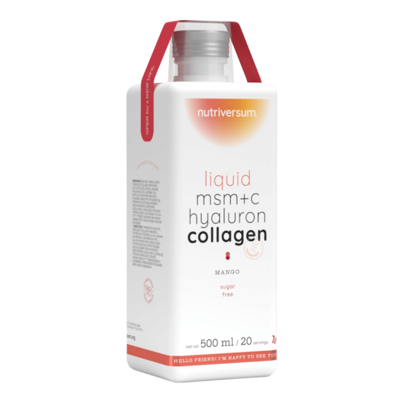 MSM+C Hyaluron Collagen Liquid - 500 ml - mangó - Nutriversum