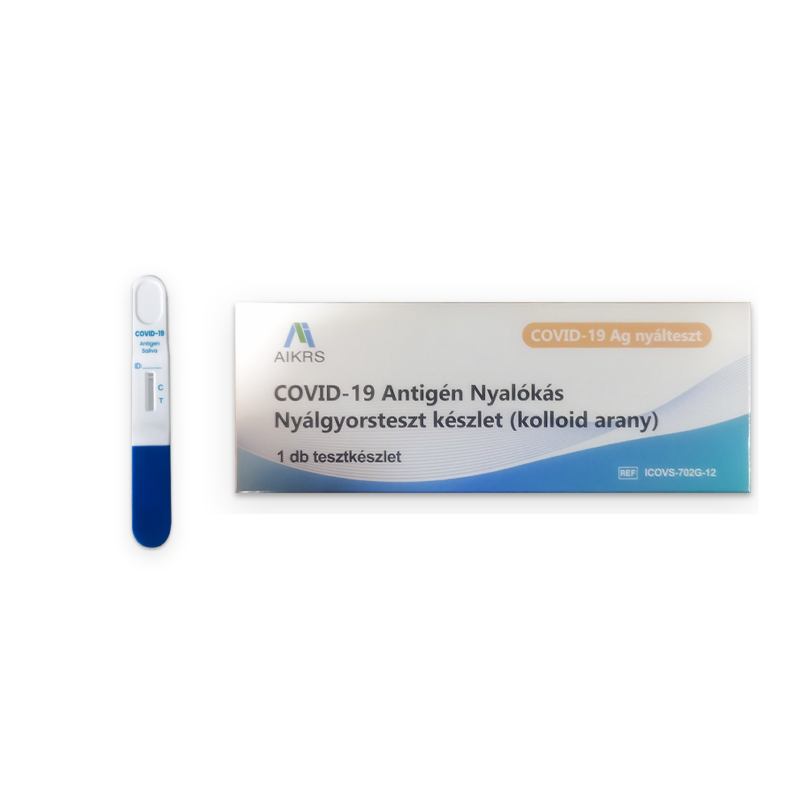 AIKRS COVID-19 antigén nyalókás nyálgyorsteszt 