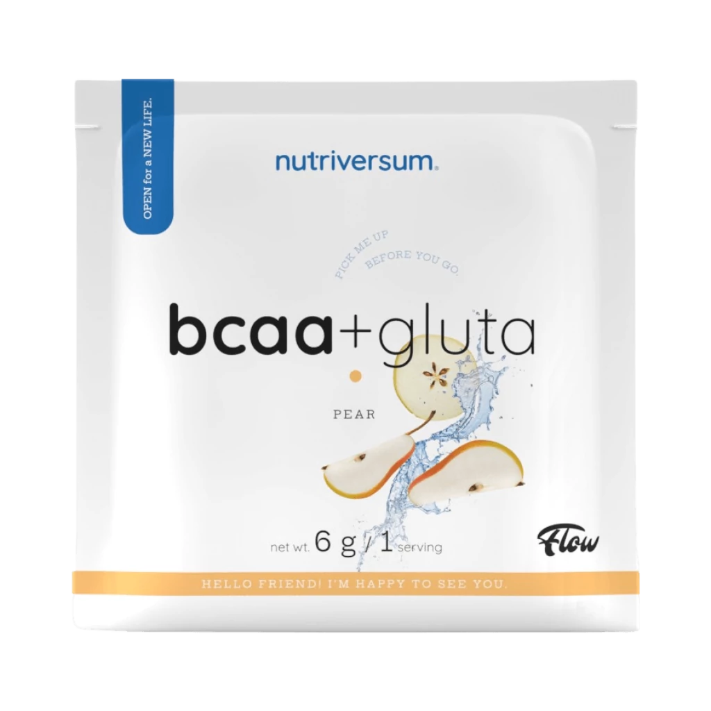BCAA + GLUTA - 6 g - körte - Nutriversum
