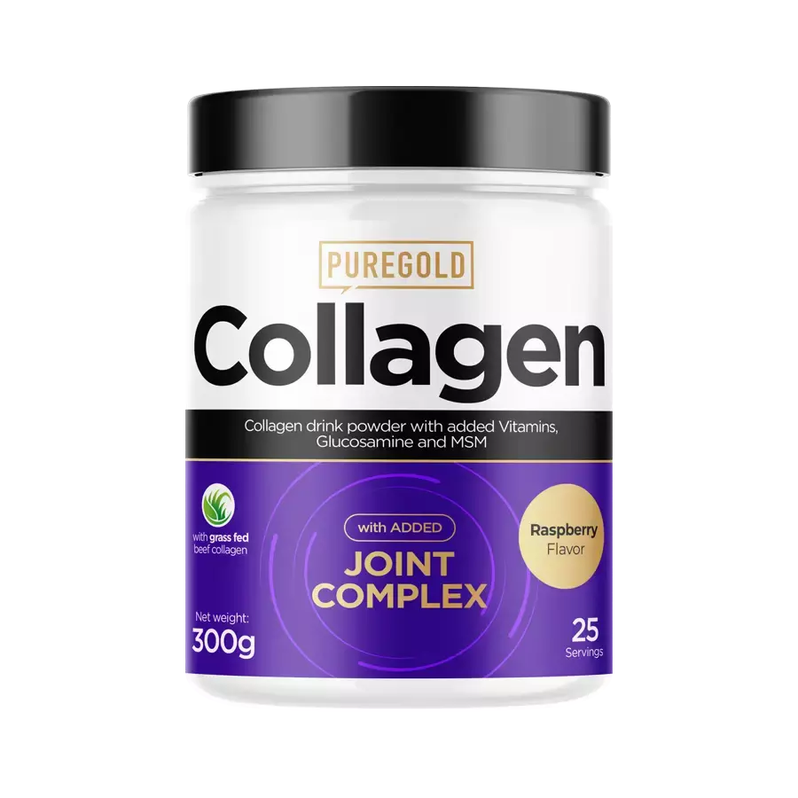 Collagen Marha + Joint Complex kollagén italpor - Raspberry - 300g - PureGold