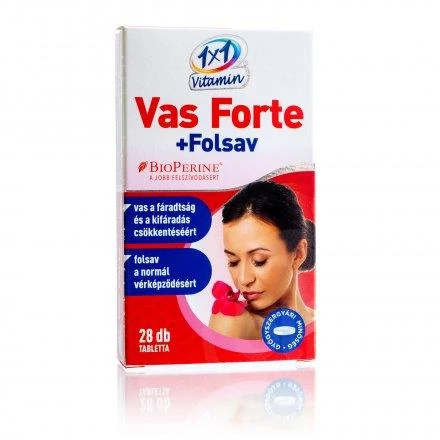 1x1 vitamin vas forte+c+folsav étrend-kiegészítő ftbl bioper 28 db