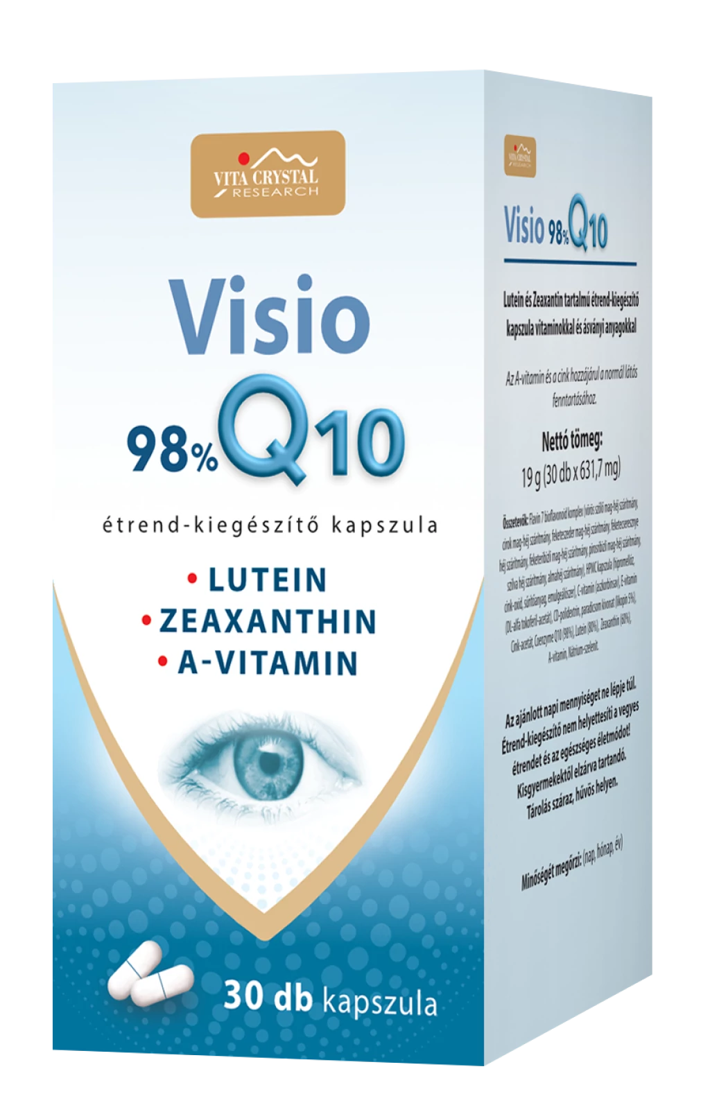 Vita Crytal visio 98% q10 étrend-kiegészítő kapszula 30 db