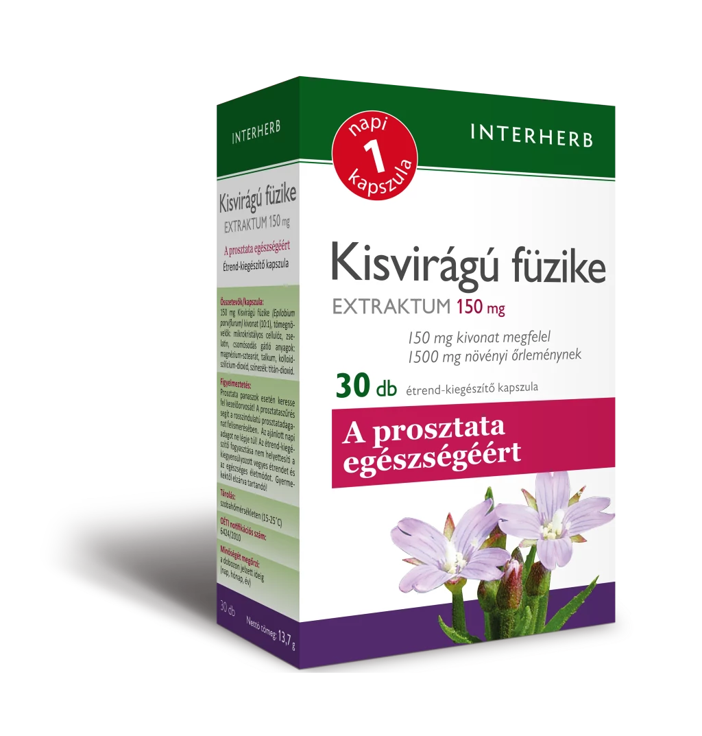 Interherb napi1 kisvirágú füzike extraktum kapszula 30 db
