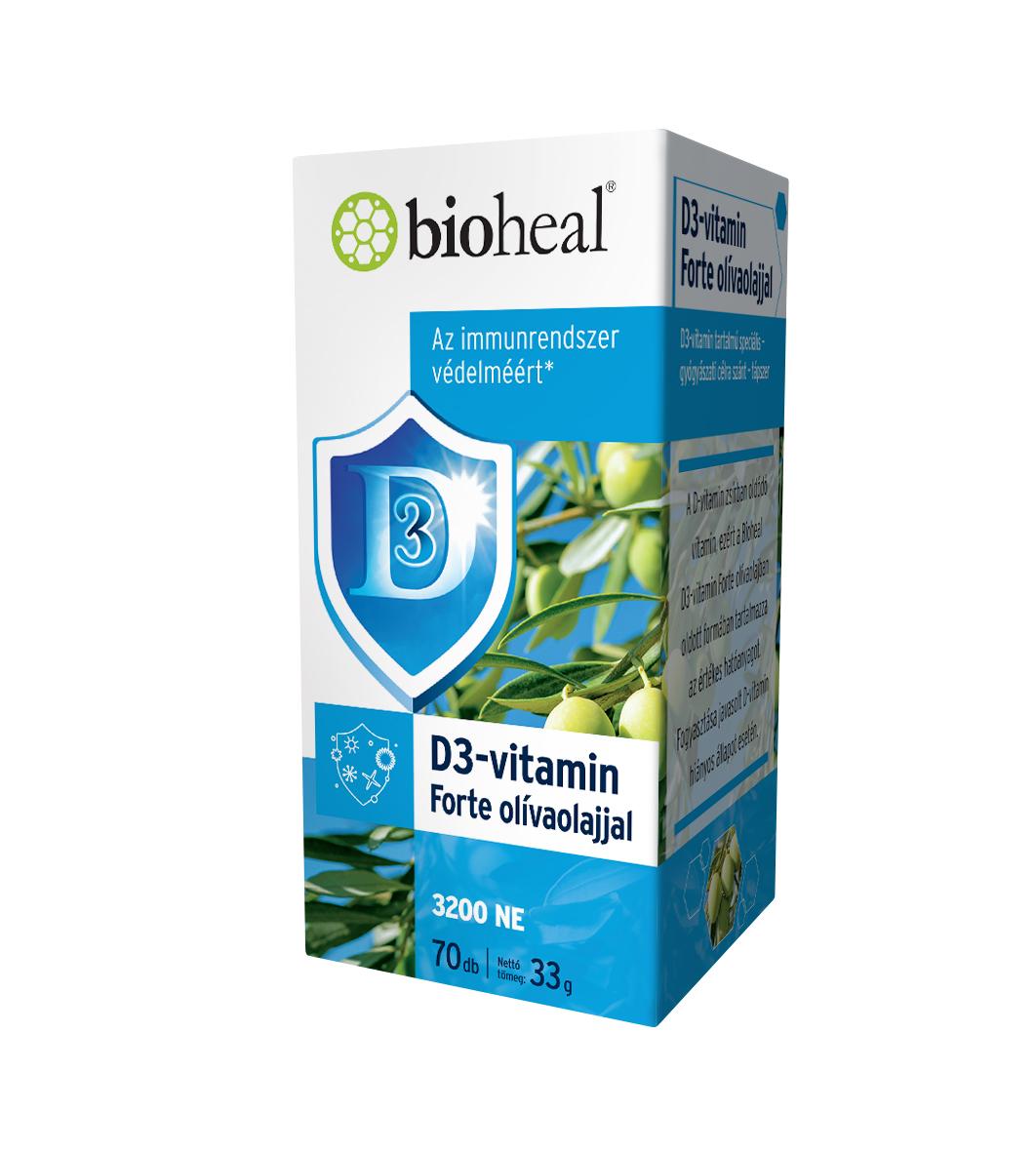 Bioheal d3-vitamin forte olívaolajjal 70 db