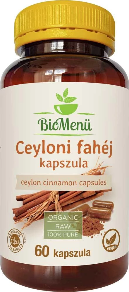 BioMenü bio ceyloni fahéj kapszula 60 db