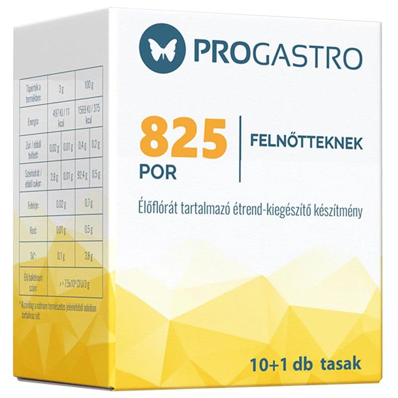 ProGastro 825 - Élőflórát tartalmazó étrend-kiegészítő készítmény (10+1 db tasak)