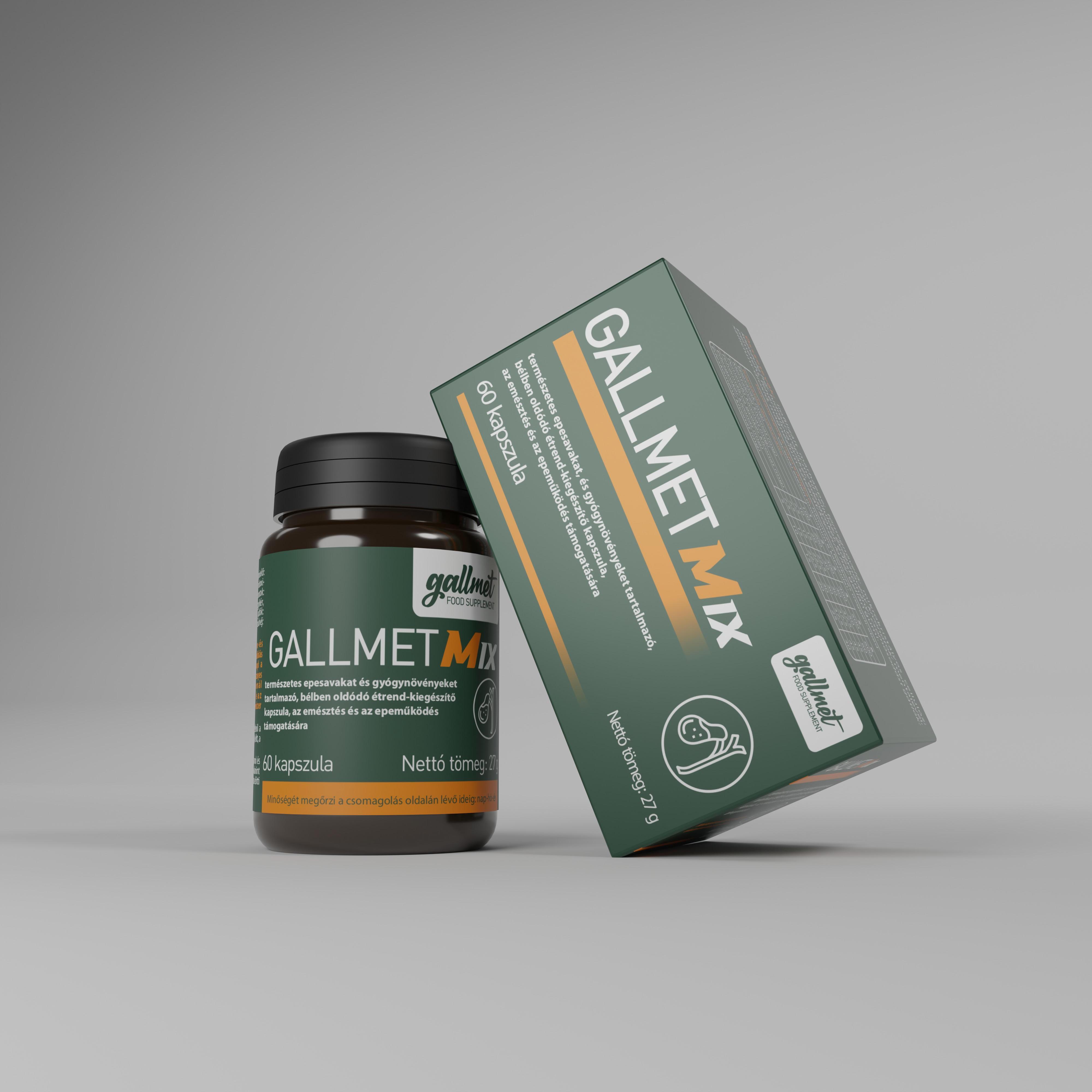 Gallmet-Mix-60 gyógynövény kapszula 60 db