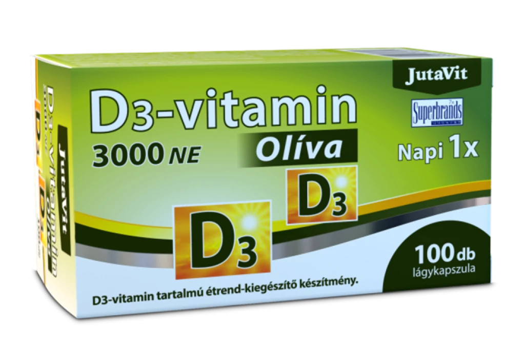 Jutavit d3-vitamin 3000 NE olíva 100 db