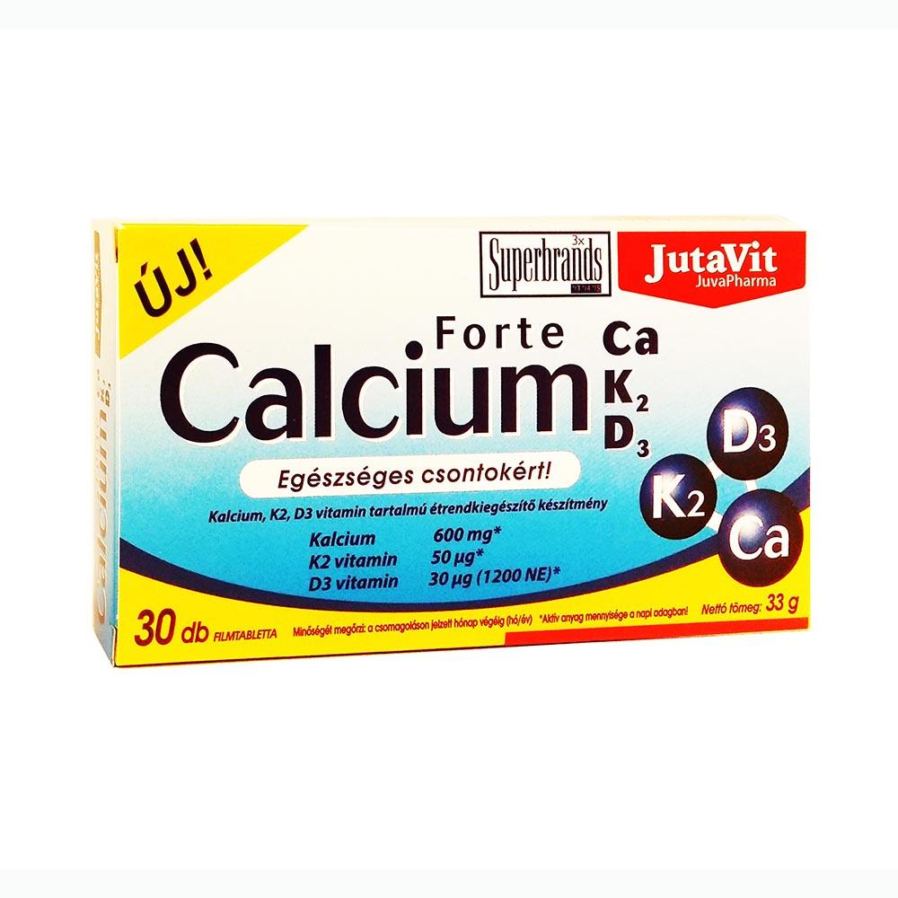 Jutavit calcium forte ca+k2+d3 30 db