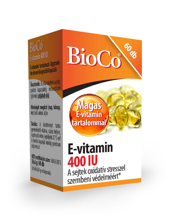 Bioco e-vitamin 400 iu 60db kapszula 60 db