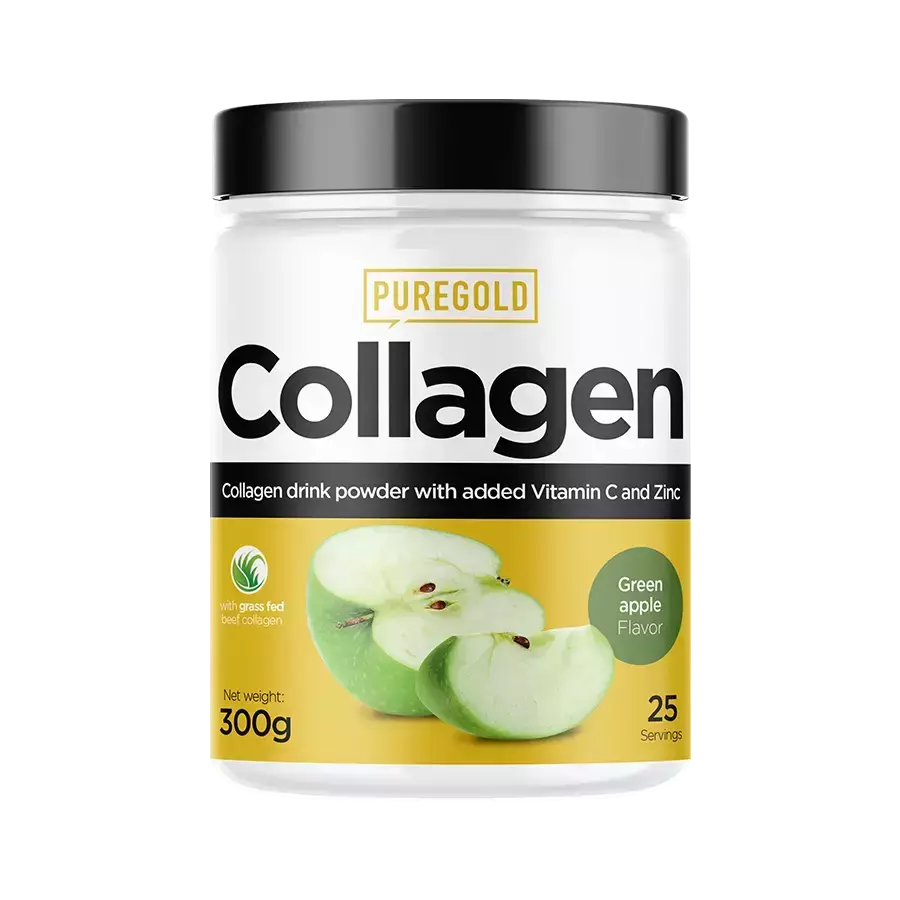 Collagen Marha kollagén italpor - Green Apple 300g - PureGold