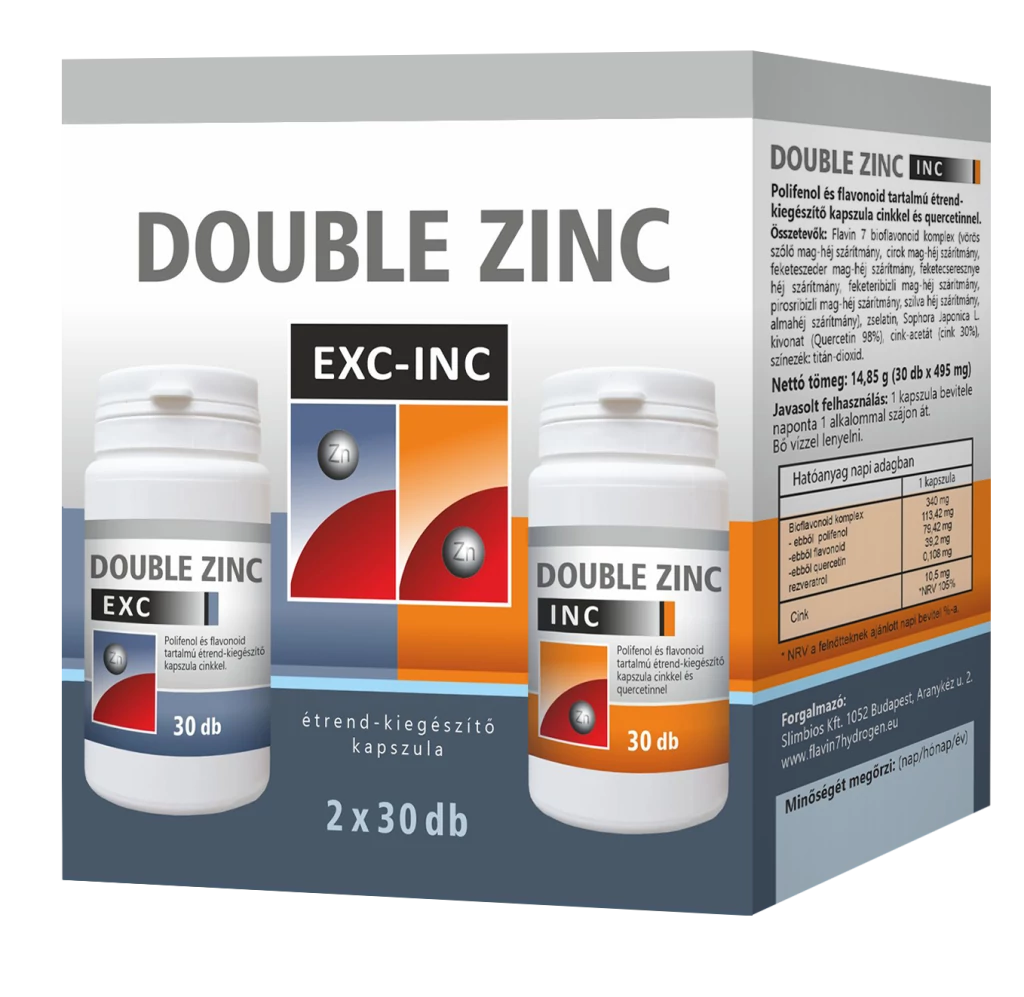 Double Zinc exc-inc kapszula 30+30 db 60 db