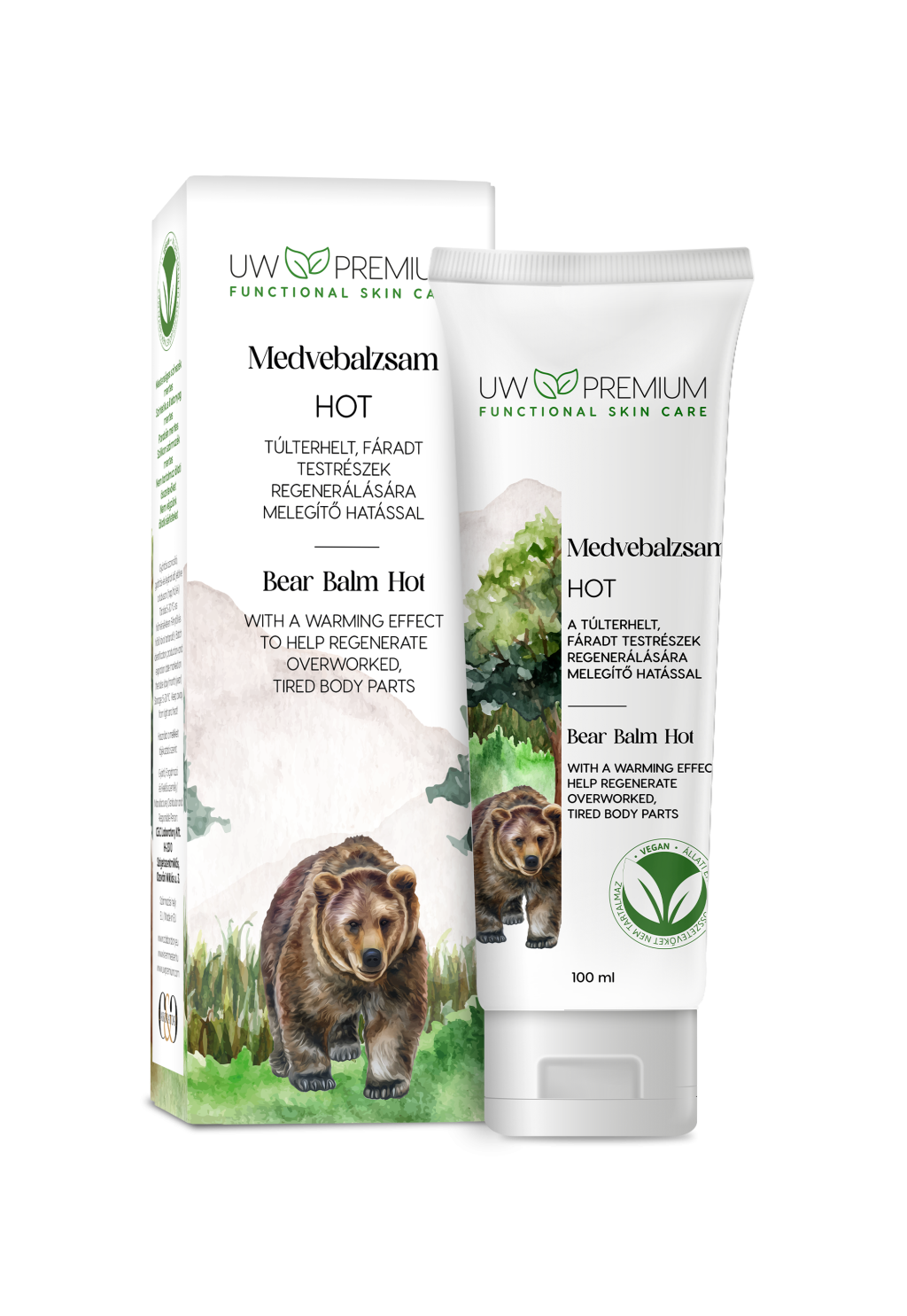 Uw premium medvebalzsam hot tubusos 100 ml